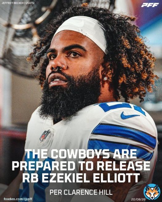 The Cowboys are prepared to release RB Ezekiel Elliott, per @clarencehilljr