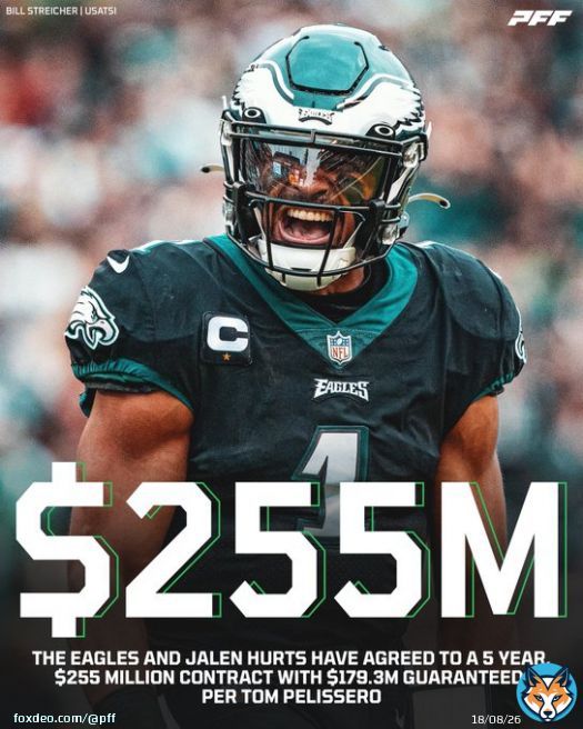 Jalen Hurts just got PAID