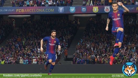 Yes, @LuisSuarez9! I look forward to celebrating many #FCB goals together like we are here in @officialpes. #PES2018