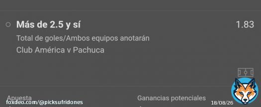 #FreePick #AmericaPachuca La verdad la apuesta me gusta mucho, quien me sigue?
