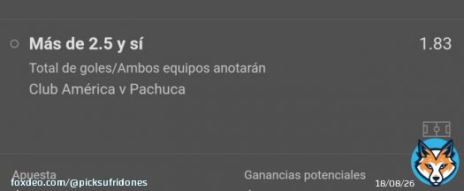 #FreePick #AmericaPachuca La verdad la apuesta me gusta mucho, quien me sigue?
