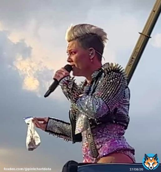 | @Pink has broken the record for the highest attended @BSTHydePark show with more than 70,000 attendees on each night.  The previous record was held by Adele and Elton John with 65,000 attendees.