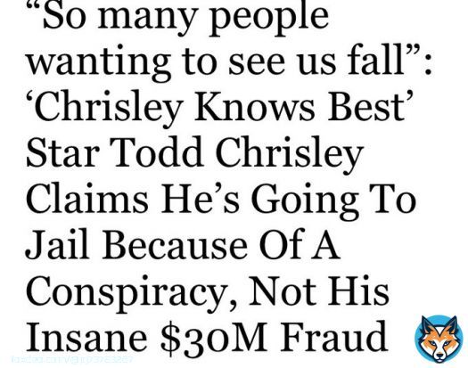 ⁦@toddchrisley⁩ Sorry No conspiracy Just plain old corruption