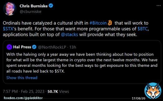 Stacks is a sovereign blockchain that has nothing to do with bitcoin or bitcoin Ordinals.  These guys are scammers trying to sell you a false narrative to pump their shitcoin bags. Don't fall for it!