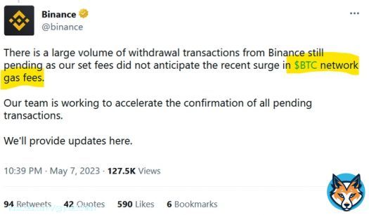 >'gas fees'  You should withdraw your coins just on the fact that they have no idea how bitcoin works.