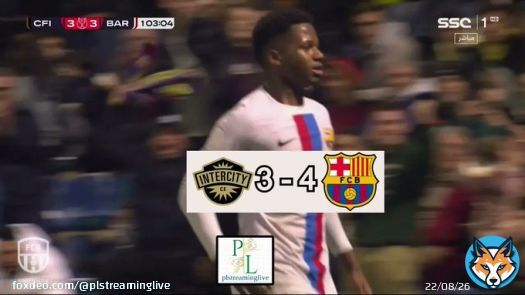 Barcelona got a tough victory against CF Intercity.  Ronald Araujo, Dembele, Raphinha and Ansu Fati score for Barca. Soldevila Puig got Hat trick today for Intercity.  #CopaDelRey