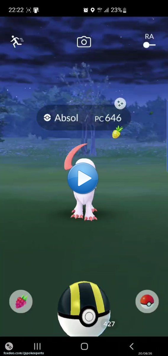 V&iacute;deo del encuentro con Zorua en Pok&eacute;mon GO