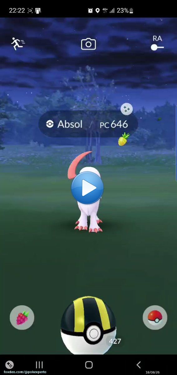 V&iacute;deo del encuentro con Zorua en Pok&eacute;mon GO