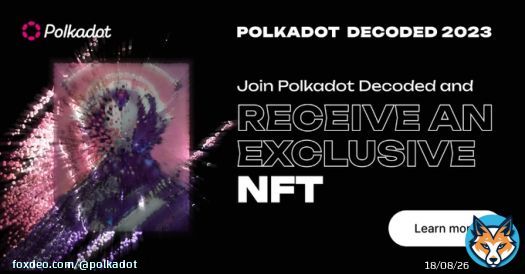 Have you already registered for @PolkadotDecoded? This year, everyone attending the conference will receive a unique Polkadot Proof-Of-Attendance NFT!  Whether you're joining online or on-site - register now to secure your exclusive #PolkadotDecoded NFT