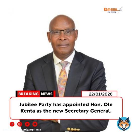 Hon Moitalel Ole Kenta kwamurwo ta mwandiki munene wa kiama kia Jubilee. #KamemeNews