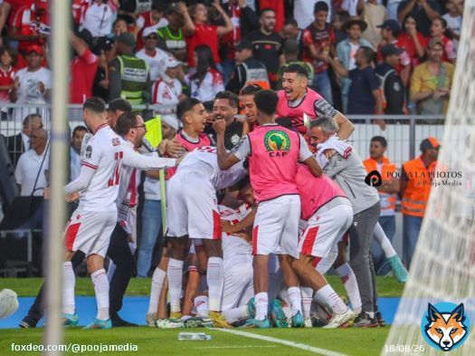 Wydad draws the first blood. Makes it 1-0 (2-2 on aggregate) against Al Ahly. #CAFCLFinal #DestinationMorocco2025