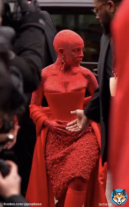 Doja Cat&rsquo;s look for Paris Fashion Week took four hours to make and 30,000 Swarovski crystals.