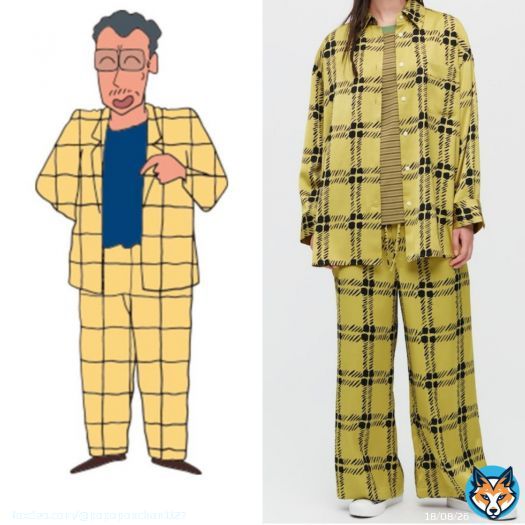 UNIQLO&times;MARNI  発売日ですね。  組長先生コーデがある。。 きっと行列だろうなぁ〜  #ユニクロ #マルニ #MARNI #組長先生 #クレヨンしんちゃん #UNIQLO
