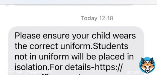 Nothing quite like an ominous text from your child&rsquo;s school to get in the mood for back to school on Monday  I&rsquo;m still on the fence about school uniform&hellip; what do you think #edutwitter