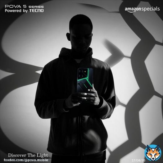 Come to the 'Light'er Side of Life!  #DiscoverTheLight with POVA 5 Pro  | Sale starts from August 22nd, only on @amazonIN.  On a scale of 1 to 10, how excited you are for the launch of #POVA5Pro.  Know More:   #TECNO