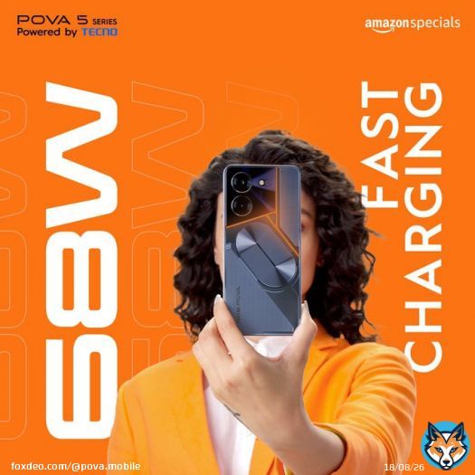 Supercharge your hustle with the blazing-fast 68W charger of the extraordinary POVA 5 Pro 5G!  Has your slow charger ever left you high and dry? Tell us in the comments.  Sale starts from August 22nd only on Amazon.  Know more    #TECNO #POVA5Pro&hellip;&nbsp;Show more