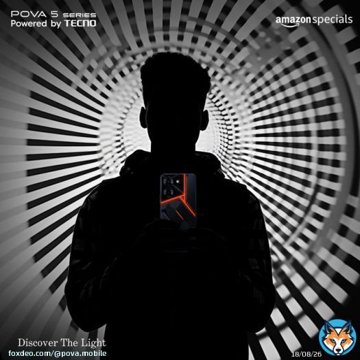 Another one LIGHTS the dust. #DiscoverTheLight with POVA 5 Pro   Sale starts from August 22nd, only on @amazonIN.  Tag that friend who is going to discover the light with #POVA5Pro.  Know More:   #TECNO