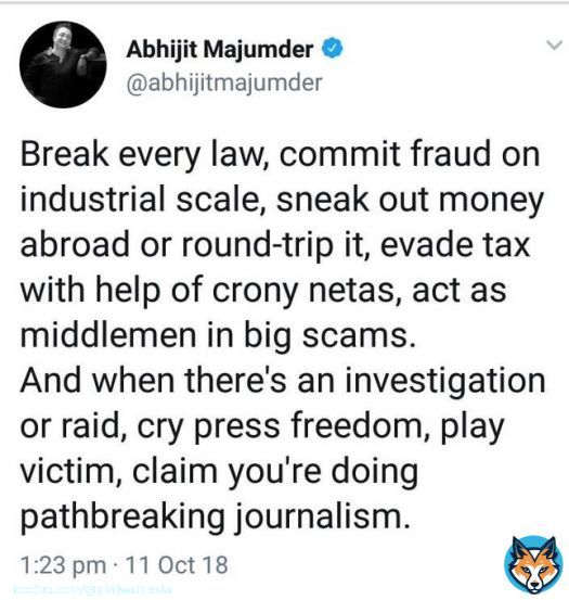 Just to add to the point made in this tweet - If #RaghavBahl is clean, why did he settle a case of disclosure lapses with SEBI after paying over ₹31 lakh towards settlement charges?