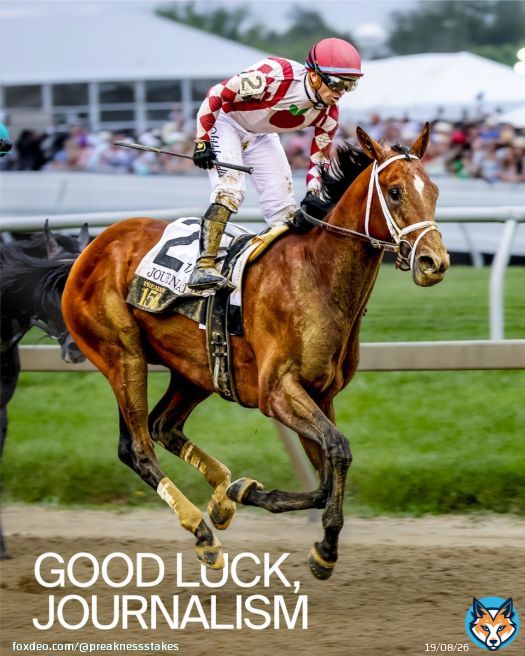 Good luck to #Preakness150 champion, Journalism in today's Haskell Stakes!