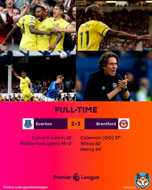 \ud83d\udd04 Brentford turn it around to sting 9-man Everton   #EVEBRE
