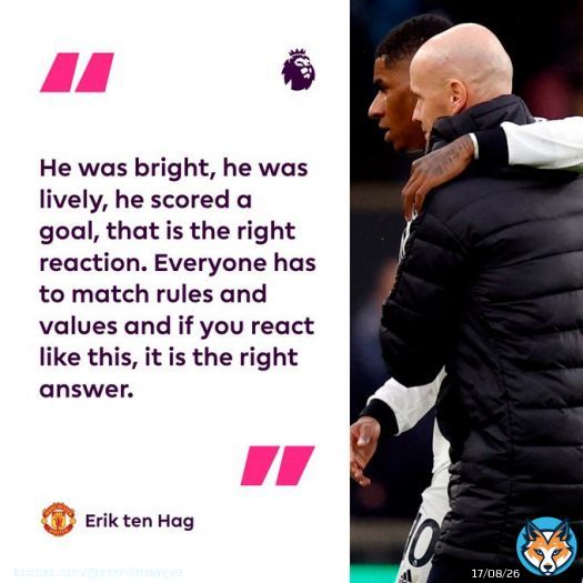 Erik ten Hag got the reaction he wanted from @MarcusRashford   @ManUtd | #WOLMUN