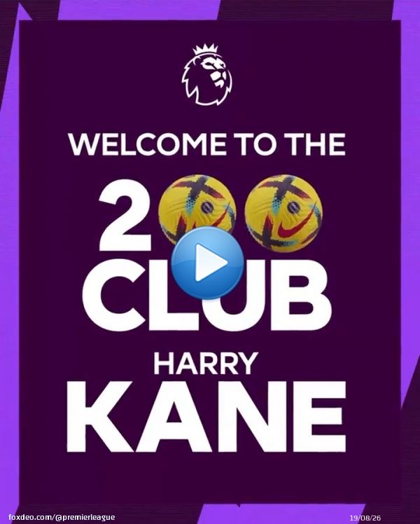 Welcome to The 200 Club, @HKane!   #PL | @SpursOfficial