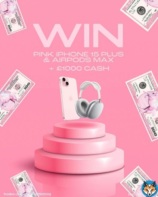 \ud83d\udea8 BACK BY POPULAR DEMAND \ud83d\udea8 WIN a brand new Pink iPhone 15, Silver Apple AirPods Max AND £1K CASH !!! \ud83e\udd11 \ud83c\udfa7 MUST follow @prettylittlething\ud83c\udfa7 LIKE this post\ud83c\udfa7 COMMENT '\ud83e\udd84\ud83e\udd84' below (more comments = more entries)\ud83c\udfa7 TAG a bestieShare to your stories to spread the word \ud83d\ude31 Open WORLDWIDE. Competition ends 13.01.24. Winner announced 15.01.24. T&C's found at prettylittlething.com.