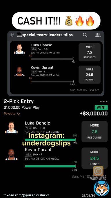 BIG WINSWant to join the PP Winners?   we provide special slips &bull;   #PrizePicks #GamblingTwitter #kyrie  #UnderdogFantasy #DFS  #draftkings&nbsp;#nfl&nbsp;#SportsBetting #fanduel&nbsp;#lakers #nba&nbsp;&nbsp;#bron #suns #nhl #esports #mlb #Celtics #LakeShow&nbsp;&nbsp;&nbsp;#sportsbook #NBAPicks #csgo #celtics