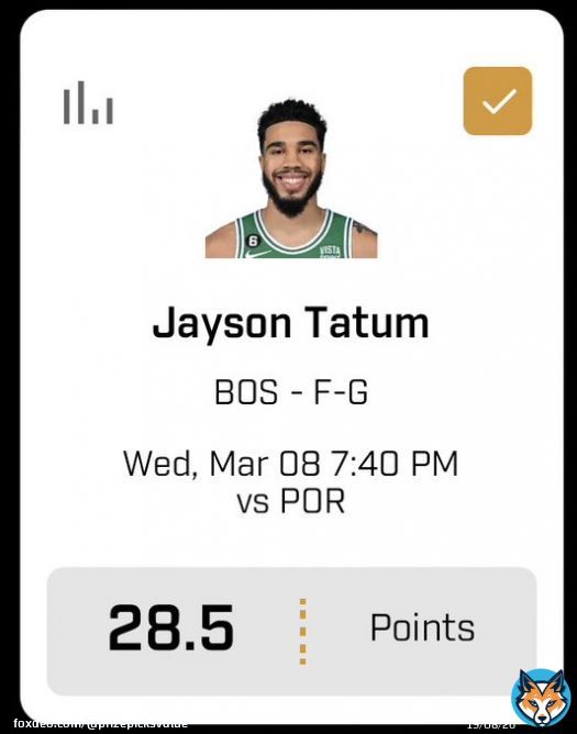 #NBA VALUE PLAY: Jayson Tatum O28.5 Points!   #PrizePicks #GamblingTwitter #PlayerProps #UnderdogFantasy #DFS #FreePicks #DraftKings&nbsp;&nbsp;&nbsp;&nbsp;&nbsp;&nbsp;&nbsp; #SportsBetting #BettingTips