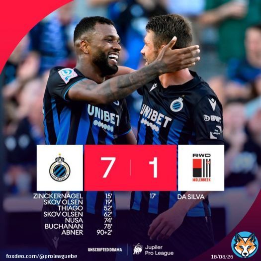 Goal fest in Bruges!   #jupilerproleague #clurwd