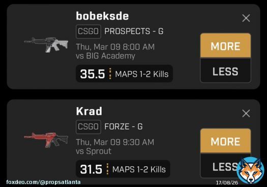 3 CSGO slips for tonight! Top 3 (rain, krad, djay)  #CSGO #PrizePicks #esport #GamblingTwitter #betting #prizepickscsgo