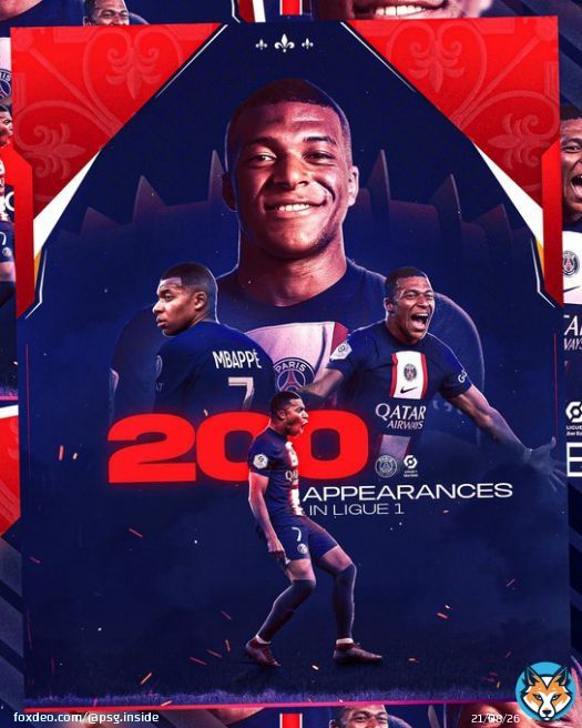 e match en #Ligue1 pour @KMbappe !  #SRFCPSG
