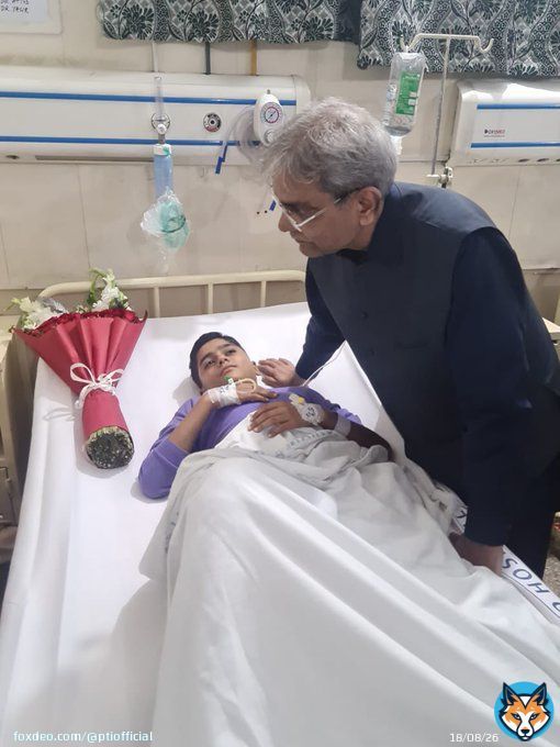 13 years old Areeb Khan was also injured in the assassination attempt on Imran Khan. He&rsquo;s stable and much better now. #عمران_خان_ہماری_ریڈ_لائن_ہے