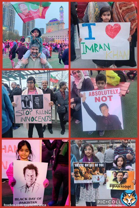 Loud and Clear message from Canada. Imran Khan is our Red Line! #BehindYouSkipper #عمران_خان_ہماری_ریڈ_لائن