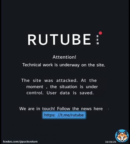 #Anonymous -the Rutube code has been completely remove -video service is 'unrecoverable' -access codes to the site were either leaked or the site was breached Two sources are making both claims, expecting leaked data, stay tuned #RussianShameDay #Ukrkraine #Russia #Ukraina