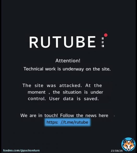 #Anonymous -the Rutube code has been completely remove -video service is 'unrecoverable' -access codes to the site were either leaked or the site was breached Two sources are making both claims, expecting leaked data, stay tuned #RussianShameDay #Ukrkraine #Russia #Ukraina