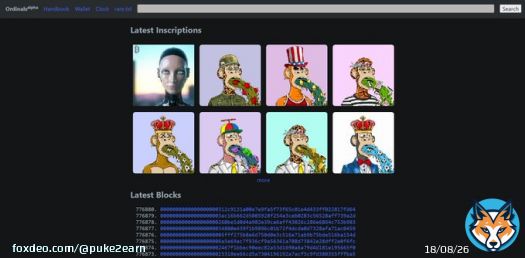 Ordinals Main Page Looks Beautiful  Puke 2 Earn Ape Club BTC is taking over Bitcoin NFTs!  Hurry! The first ever free NFT / Ordinals mint on Bitcoin chain!    #BitcoinNFTs #BTCnfts #BtcOrdinals