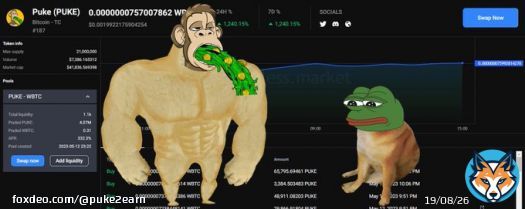 Missed Ordinals, Pepe, OSHI, PIZA #BRC20 tokens?! Don't miss the PUKE Smart BRC20 token!  Launched today and made +1240% already!   Smart BRC20 is the new trend on Bitcoin chain. PUKE is launched in close collaboration with @TrustlessOnBTC   #MemeCoiinSeason #memecoin
