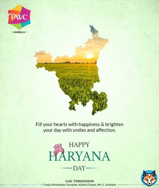 It is the rustic and pure feel of this state that makes it so special.  Happy Haryana Day from Pooja Wholesale Complex.  #PoojaWholesaleComplex #India #ShoppingComplex #Ambala #haryanaday #HayanaDiwas #haryana #haryanadiwas2022