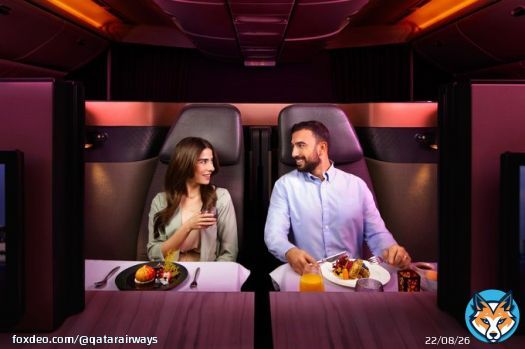 A unique seating for dining, work or sleep  What's your favourite part of flying in our #QatarAirways Qsuite?