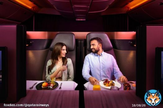A unique seating for dining, work or sleep  What's your favourite part of flying in our #QatarAirways Qsuite?