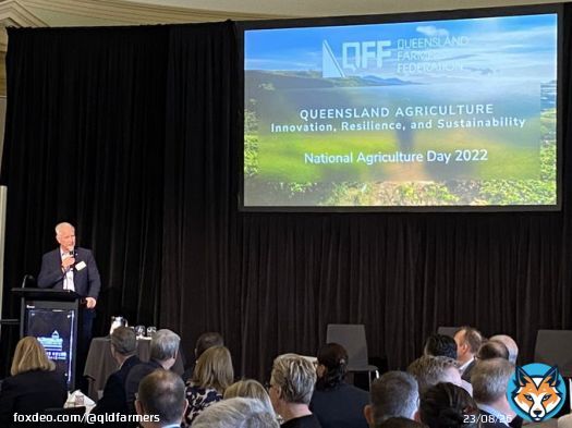 Happy National Ag Day!  An extraordinary gathering at QFF&rsquo;s breakfast, on a beautiful Qld day, to celebrate and discuss the innovation, resilience, and sustainability of Qld Ag.  Thank you especially to keynote speaker Dr Terry McCosker OAM and@MurrayWatt #aglegends #AgDayAU