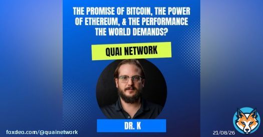 Quai co-founder @mechanikalk went on @MissionDeFi to discuss the goals, future, and development of Quai Network.  Have you had the chance to watch?