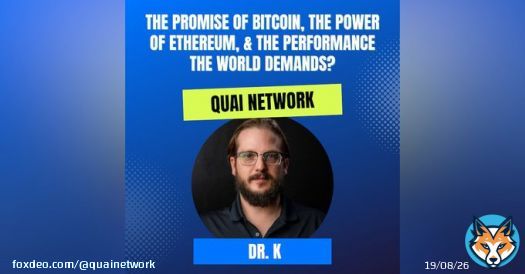 Quai co-founder @mechanikalk went on @MissionDeFi to discuss the goals, future, and development of Quai Network.  Have you had the chance to watch?