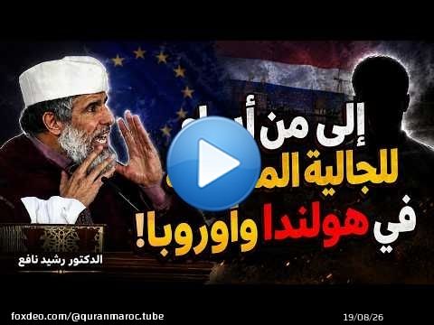 \ud83d\udd37 الدكتور رشيد نافع يرد بقوة على من أساء للجالية المسلمة في هولندا وأروبا !