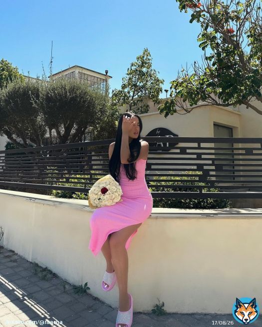 Outfit from: @FashionNova \ud83c\udf38Search for: &bull; Casual Outing Midi Dress - Pink&bull; My Favorite Rhinestone Slides - Pink