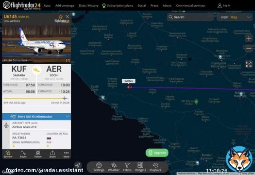 HOLDING PATTERN ALERT : At time Wed Feb 22 06:58:36 2023 #SVR145 was likely to be holding at FL338    near Мостовский район, Краснодарский край, Южный федера #AvGeek #ADSB