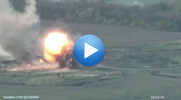 The aftermath of a Ukrainian strike on a Russian position in Vesele, Kharkiv Oblast. Presumably ammunition storage.