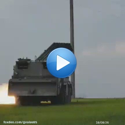 A Ukrainian RM-70 MLRS firing on Russian positions.