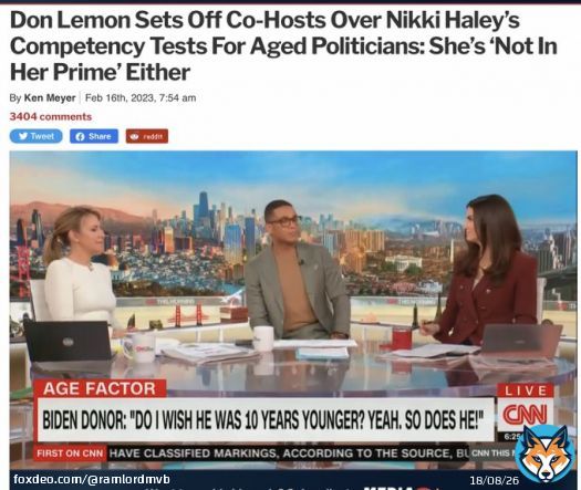 &ldquo;The shortest path to Career Self-Destruction&rdquo; hahaha! Great title for a book Don Lemon could write when he forces CNN to finally get rid of him.  The best part was Poppy Harlowe&rsquo;s face when he said women over 40 are past prime hahahaha!
